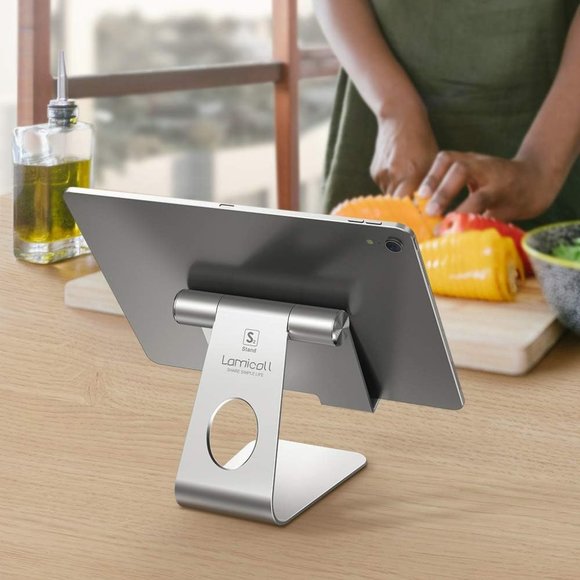 BNIB Adjustable Lamicall Phone and Tablet Stand (5-13 inch) - Silver - Picture 1 of 13
